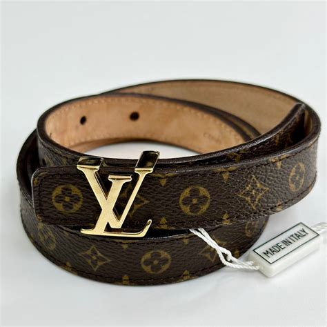 cintura uomo louis vuitton monogram fibbia dorata
